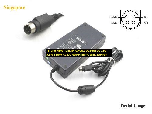 *Brand NEW* DELTA 0A001-00260500 180W AC DC ADAPTER 19V 9.5A POWER SUPPLY